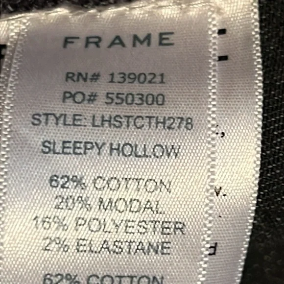 Frame LeHigh Straight Sleepy Hollow Two-Tone Jeans              *All jeans BOGO* - Picture 8 of 16